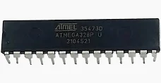 ATmega328P microcontroller chip